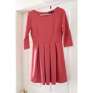 Forever 21 pink dress with 3/4 sleeves